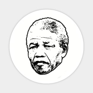 Nelson Mandela head Magnet